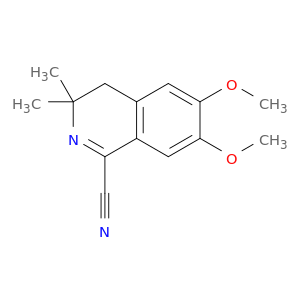 1-Isoquinolinecarbonitrile, 3,4-dihydro-6,7-dimethoxy-3,3-dimethyl-