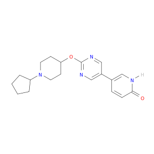2(1H)-Pyridinone, 5-[2-[(1-cyclopentyl-4-piperidinyl)oxy]-5-pyrimidinyl]-