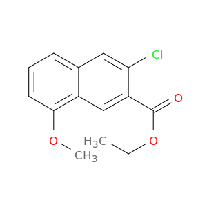 2-Naphthalenecarboxylic acid, 3-chloro-8-methoxy-, ethyl ester