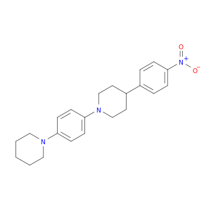 Piperidine, 4-(4-nitrophenyl)-1-[4-(1-piperidinyl)phenyl]-