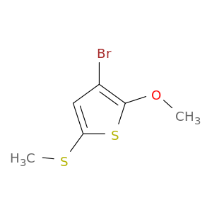 Thiophene, 3-bromo-2-methoxy-5-(methylthio)-