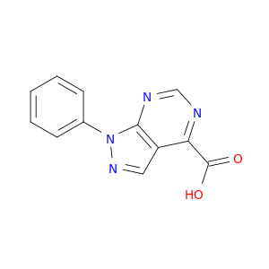 1H-Pyrazolo(3,4-d)pyrimidine-4-carboxylic acid, 1-phenyl-