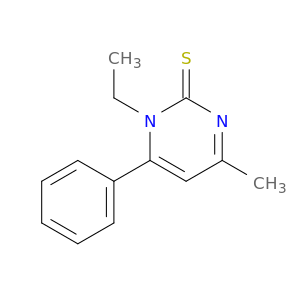 2(1H)-Pyrimidinethione, 1-ethyl-4-methyl-6-phenyl-