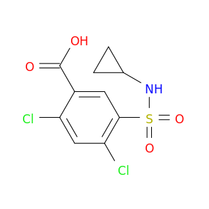 2,4-Dichloro-5-(N-cyclopropylsulfamoyl)benzoic acid
