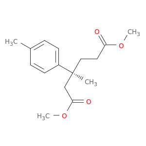 Hexanedioic acid, 3-methyl-3-(4-methylphenyl)-, dimethyl ester, (S)-