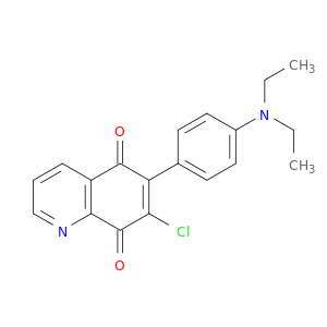 5,8-Quinolinedione,7-chloro-6-[4-(diethylamino)phenyl]-