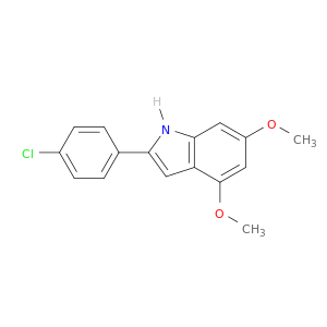 1H-Indole, 2-(4-chlorophenyl)-4,6-dimethoxy-