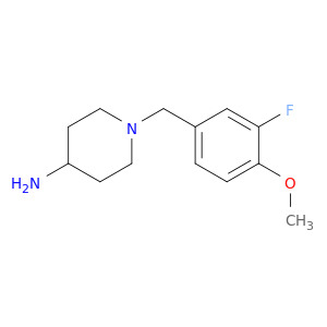 1-[(3-Fluoro-4-methoxyphenyl)methyl]piperidin-4-amine