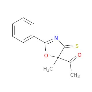 1-(5-methyl-2-phenyl-4-thioxo-4,5-dihydro-1,3-oxazol-5-yl)ethanone