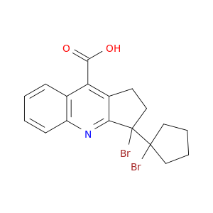 1H-Cyclopenta[b]quinoline-9-carboxylicacid, 3-bromo-3-(1-bromocyclopentyl)-2,3-dihydro-