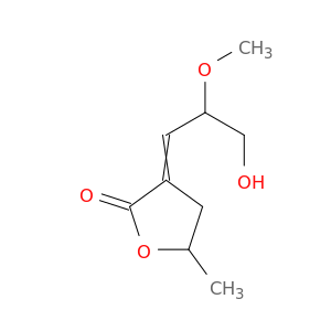 2(3H)-Furanone, dihydro-3-(3-hydroxy-2-methoxypropylidene)-5-methyl-