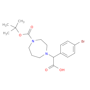 (4-溴苯基)(4-叔丁氧基羰基-1,4-二叠氮烷-1-基)乙酸