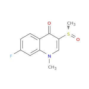 4(1H)-Quinolinone, 7-fluoro-1-methyl-3-[(S)-methylsulfinyl]-
