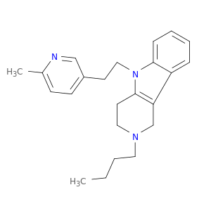 1H-Pyrido[4,3-b]indole,2-butyl-2,3,4,5-tetrahydro-5-[2-(6-methyl-3-pyridinyl)ethyl]-