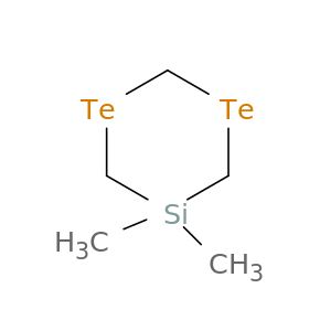 1,3-Ditellura-5-silacyclohexane, 5,5-dimethyl-