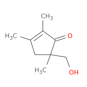 2-Cyclopenten-1-one, 5-(hydroxymethyl)-2,3,5-trimethyl-