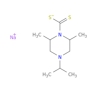 1-Piperazinecarbodithioicacid, 2,6-dimethyl-4-(1-methylethyl)-, sodium salt (1:1)