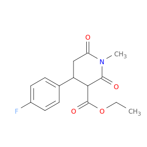 Ethyl 4-(4-fluorophenyl)-1-methyl-2,6-dioxopiperidine-3-carboxylate