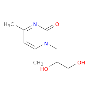 2(1H)-Pyrimidinone, 1-(2,3-dihydroxypropyl)-4,6-dimethyl-