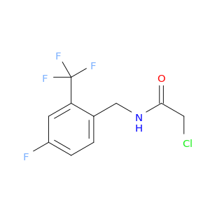 乙酰胺,2-氯-N-[[4-氟-2-(三氟甲基)苯基]甲基]-