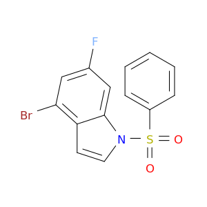 4-Bromo-6-fluoro-1-(phenylsulfonyl)-1H-indole