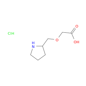 2-(Pyrrolidin-2-ylmethoxy)acetic acid hydrochloride