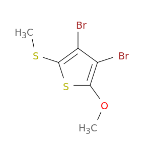 Thiophene, 3,4-dibromo-2-methoxy-5-(methylthio)-