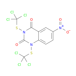 2,4(1H,3H)-Quinazolinedione, 6-nitro-1,3-bis[(trichloromethyl)thio]-