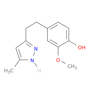 Phenol, 2-methoxy-4-[2-(5-methyl-1H-pyrazol-3-yl)ethyl]-