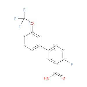 2-Fluoro-5-(3-trifluoromethoxyphenyl)benzoic acid