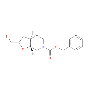 (3aR,7aR)-苯甲基 2-(溴甲基)六氢呋喃并[2,3-c]吡啶-6(2H)-甲酸基酯