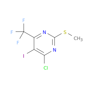 Pyrimidine, 4-chloro-5-iodo-2-(methylthio)-6-(trifluoromethyl)-