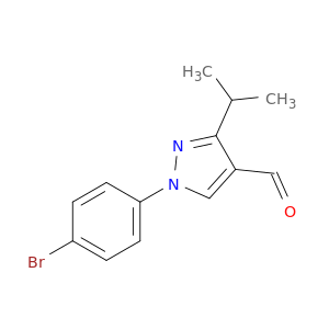 1-(4-Bromophenyl)-3-(propan-2-yl)-1H-pyrazole-4-carbaldehyde