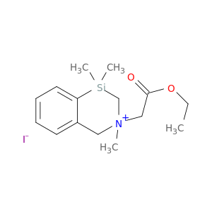 ETHYL 2-(8,10,10-TRIMETHYL-8-AZONIA-10-SILABICYCLO[4.4.0]DECA-1,3,5-TRIEN-8-YL)ACETATE IODIDE