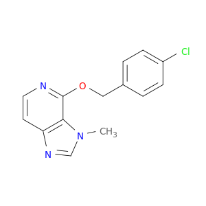 3H-Imidazo[4,5-c]pyridine, 4-[(4-chlorophenyl)methoxy]-3-methyl-