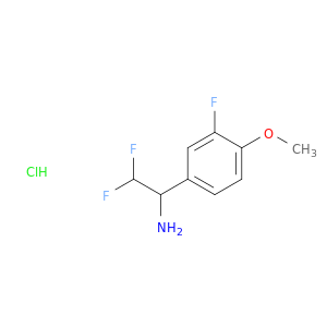 2,2-Difluoro-1-(3-fluoro-4-methoxyphenyl)ethan-1-amine Hydrochloride