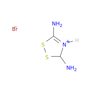 3,5-Diamino-1,2,4-dithiazolium bromide