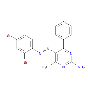 2-Pyrimidinamine,5-[2-(2,4-dibromophenyl)diazenyl]-4-methyl-6-phenyl-