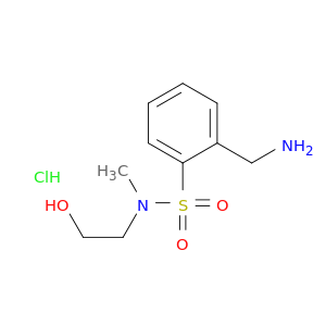 S-[2-(aminomethyl)phenyl]-2-hydroxy-N-methylethane-1-sulfonamido hydrochloride