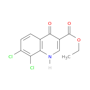 乙基7,8-二氯-1,4-二氢-4-氧代-3-喹啉羧酸盐
