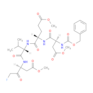 N-苄氧羰基-L-ALPHA-天冬氨酰-L-ALPHA-谷氨酰-N-[(1S)-3-氟-1-(2-甲氧基-2-氧代乙基)-2-氧代丙基]-L-缬氨酰胺 1,2-二甲酯