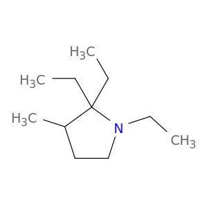 Pyrrolidine, 1,2,2-triethyl-3-methyl-