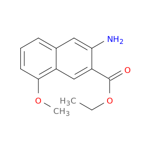 2-Naphthalenecarboxylic acid, 3-amino-8-methoxy-, ethyl ester