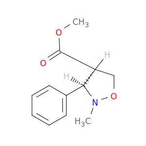 4-Isoxazolidinecarboxylic acid, 2-methyl-3-phenyl-, methyl ester, cis-