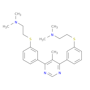 Ethanamine,2,2'-[(5-methyl-4,6-pyrimidinediyl)bis(3,1-phenylenethio)]bis[N,N-dimethyl-(9CI)