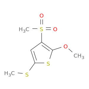 Thiophene, 2-methoxy-3-(methylsulfonyl)-5-(methylthio)-