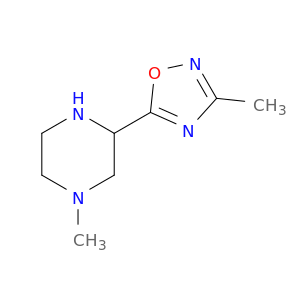 Piperazine,1-methyl-3-(3-methyl-1,2,4-oxadiazol-5-yl)-