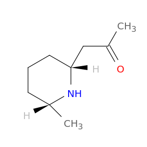 2-Propanone, 1-[(2R,6R)-6-methyl-2-piperidinyl]-