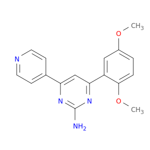 2-Pyrimidinamine, 4-(2,5-dimethoxyphenyl)-6-(4-pyridinyl)-