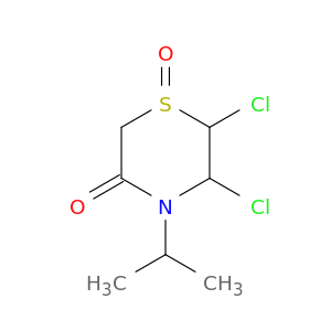 3-Thiomorpholinone, 5,6-dichloro-4-(1-methylethyl)-, 1-oxide
